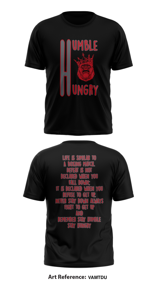 Stay humble and hungry Store 1 Core Men's SS Performance Tee - VaMTDu