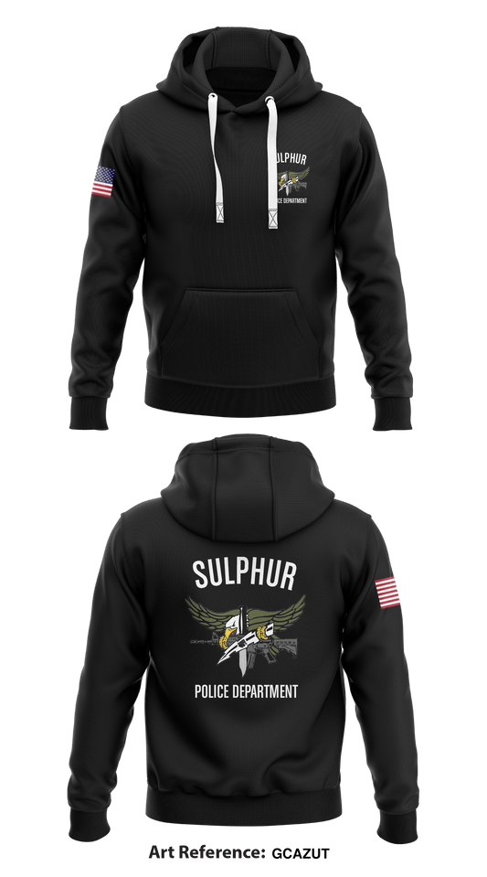 Sulphur Police Department Store 1  Core Men's Hooded Performance Sweatshirt - gCaZut