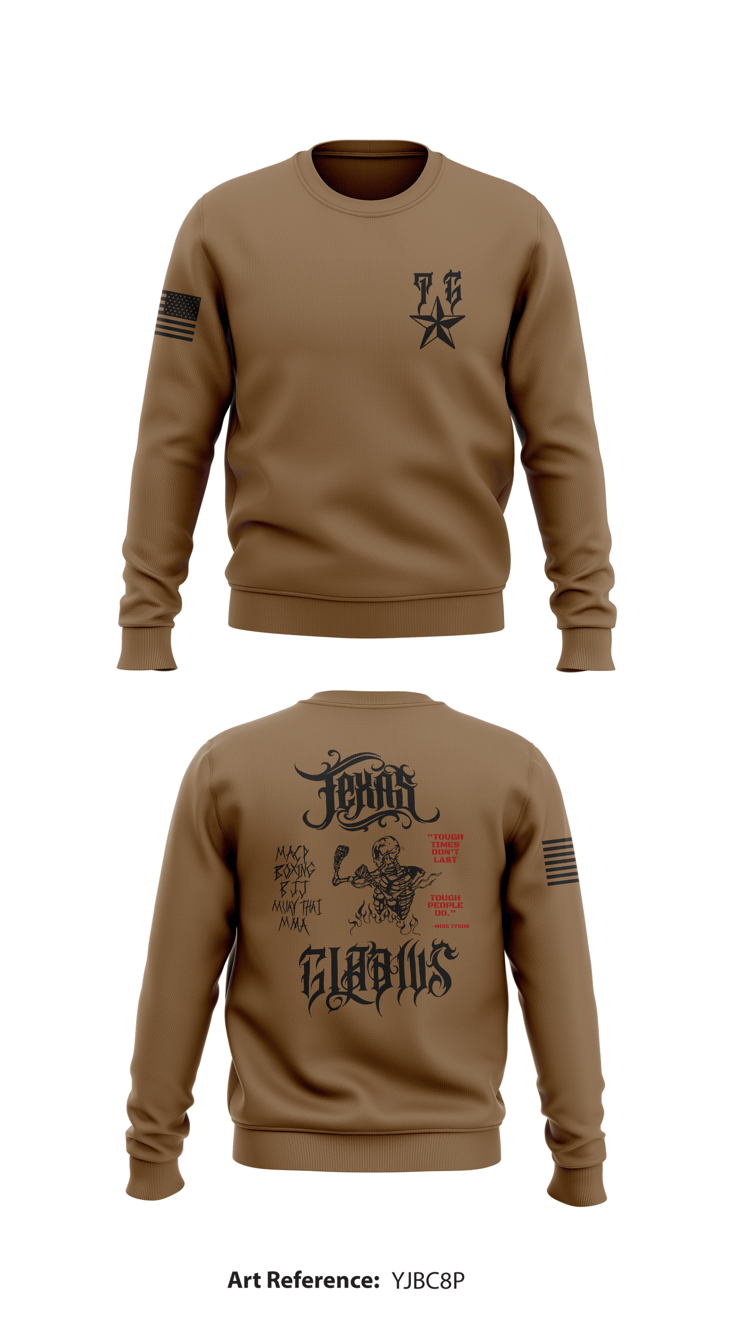 TEXAS GLADIUS Store 1 Core Men's Crewneck Performance Sweatshirt - yjBC8p