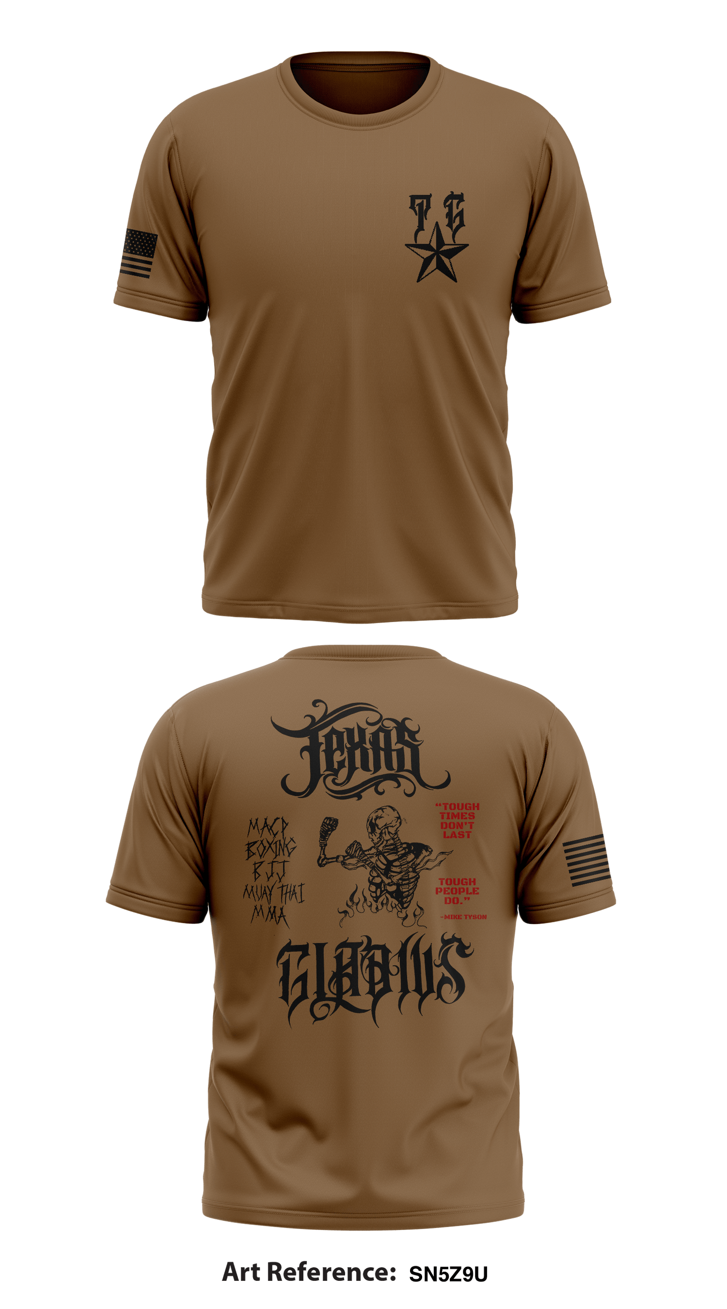 TEXAS GLADIUS Store 1 Core Men's SS Performance Tee - Sn5Z9U