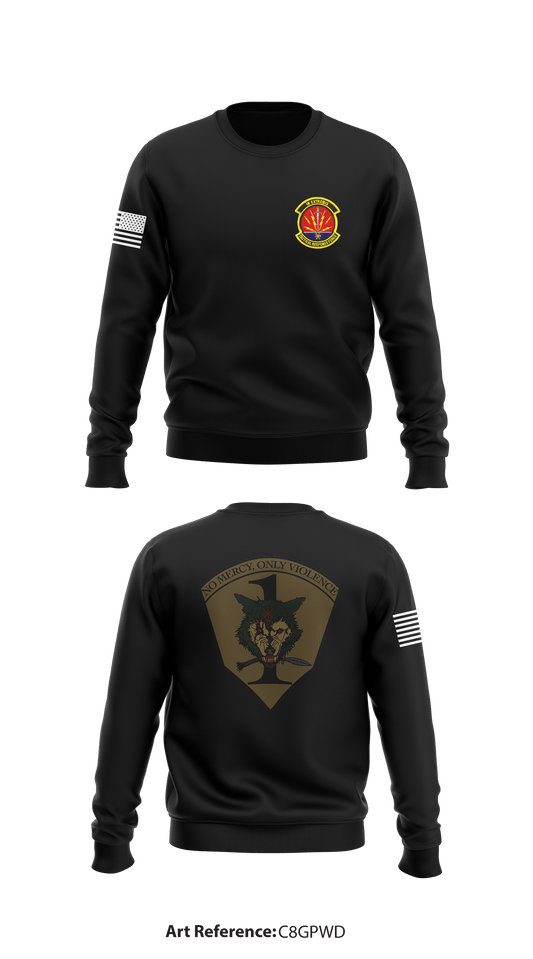 Tactical response force Store 1 Core Men's Crewneck Performance Sweatshirt - C8gpWD