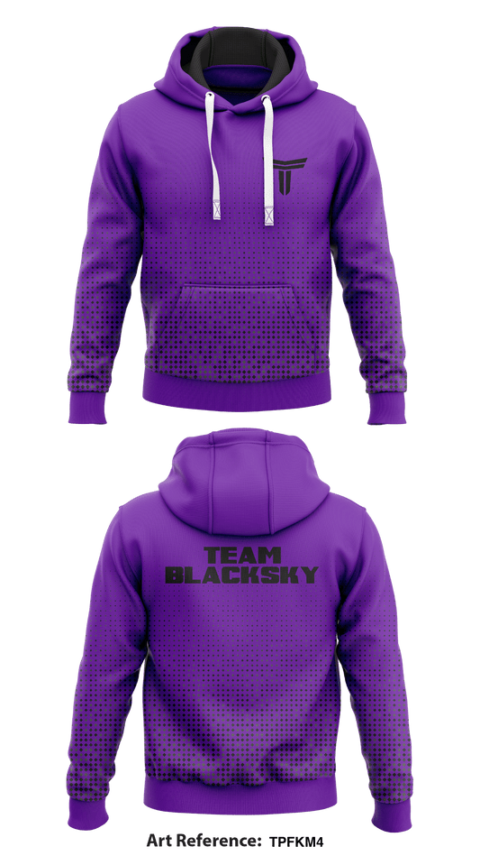 Team Blacksky Store 1  Core Men's Hooded Performance Sweatshirt - TpfKm4