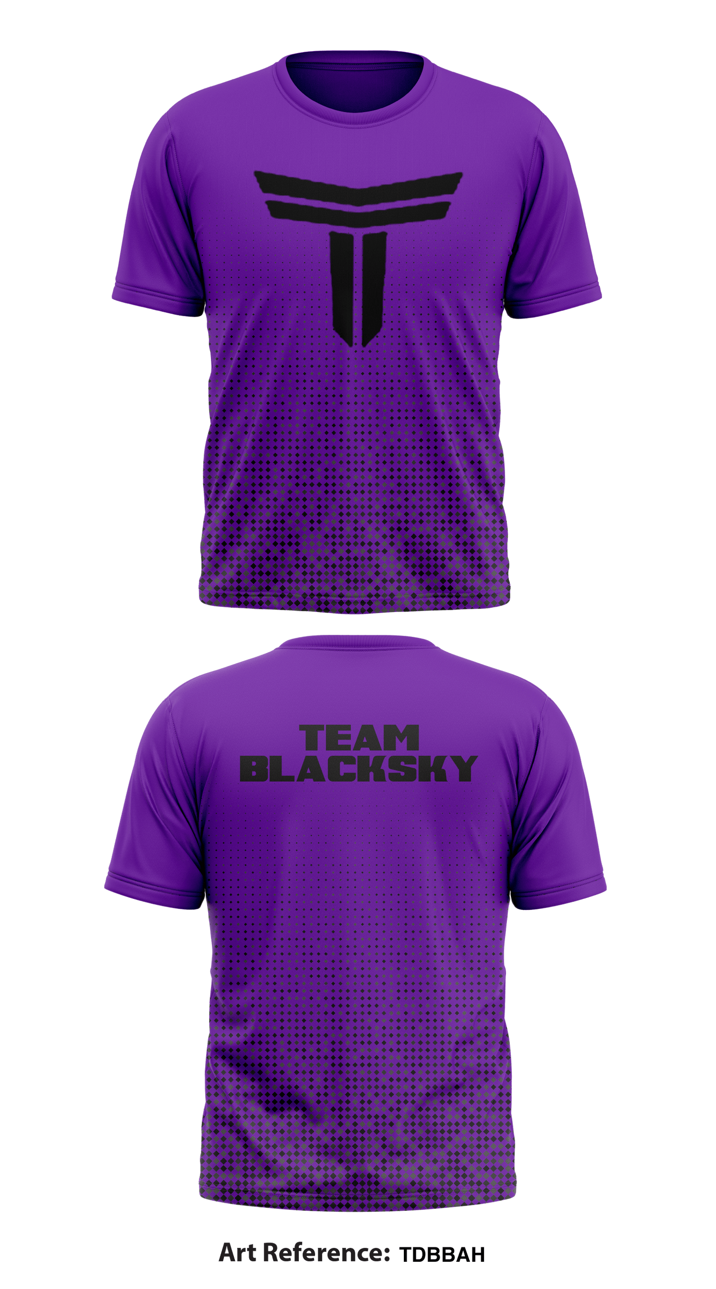 Purple Brand Font Black S/S Tee