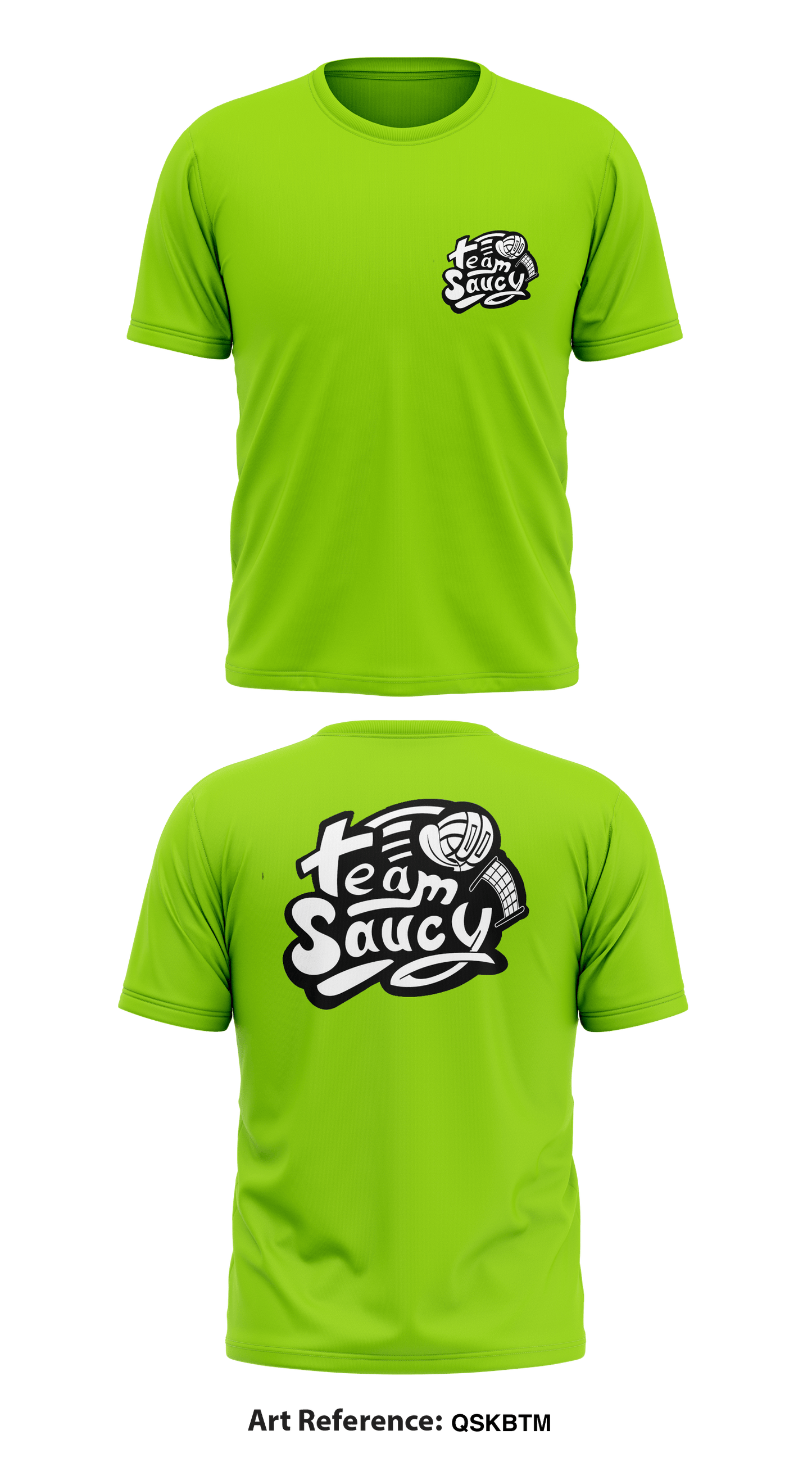 Team Saucy Store 1 Core Men's SS Performance Tee - QSkBtm