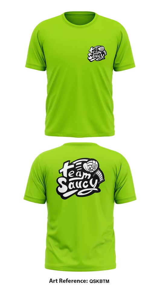Team Saucy Store 1 Core Men's SS Performance Tee - QSkBtm
