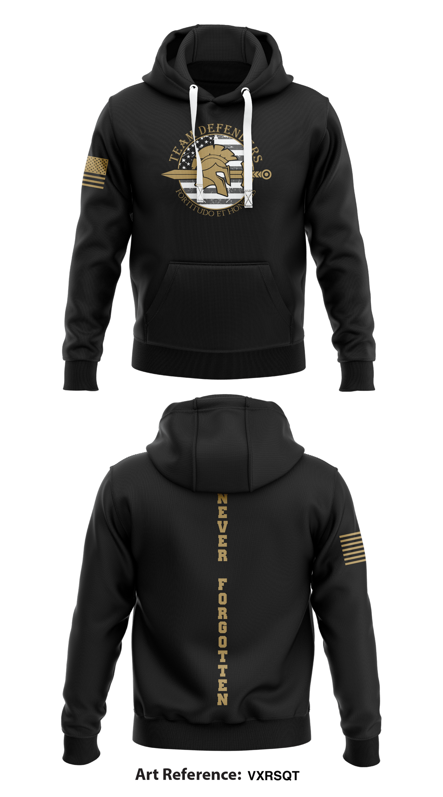 Team Defenders  Core Men's Hooded Performance Sweatshirt - VXRSQt