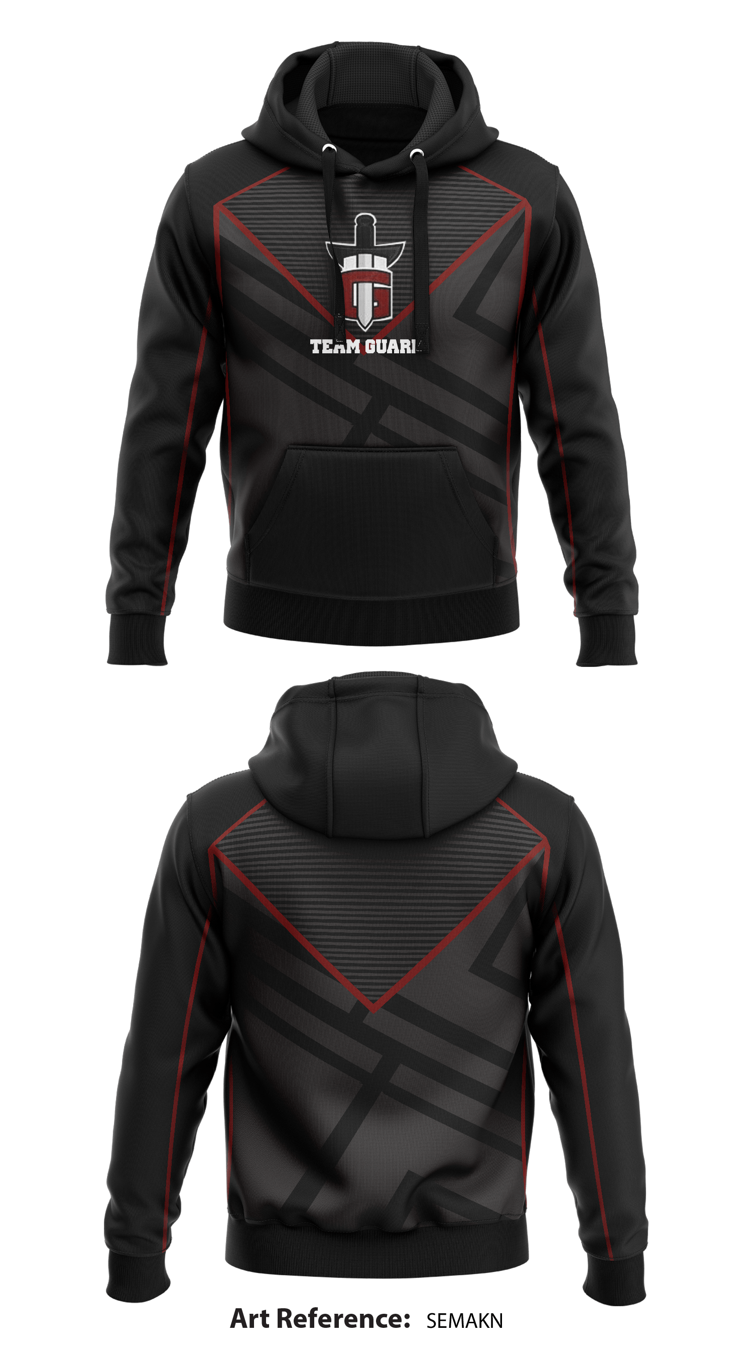Tem Guard Team Guard Core Men's Hooded Performance Sweatshirt - seMAkN – Emblem ...