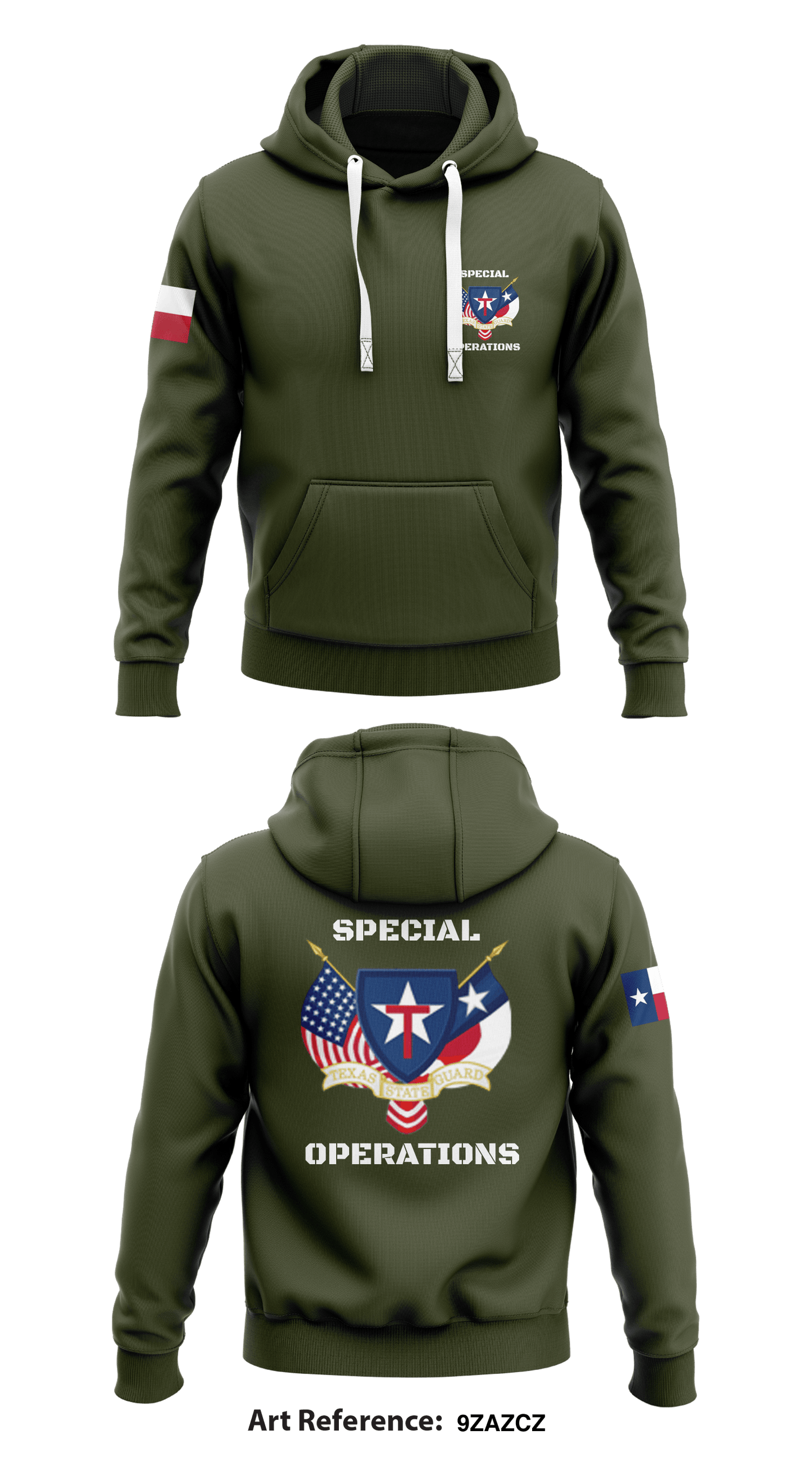 Texas State Guard  Core Men's Hooded Performance Sweatshirt - 9zAZcZ