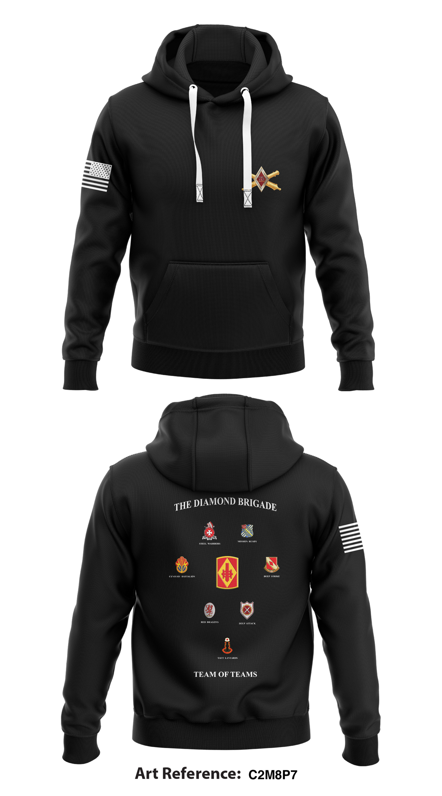 75th Field Artillery Brigade Store 1  Core Men's Hooded Performance Sweatshirt - c2m8p7