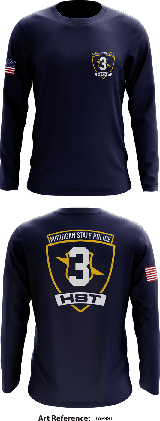 Third District Hometown Security Team Store 1 Core Men's LS Performance Tee - TAP9st