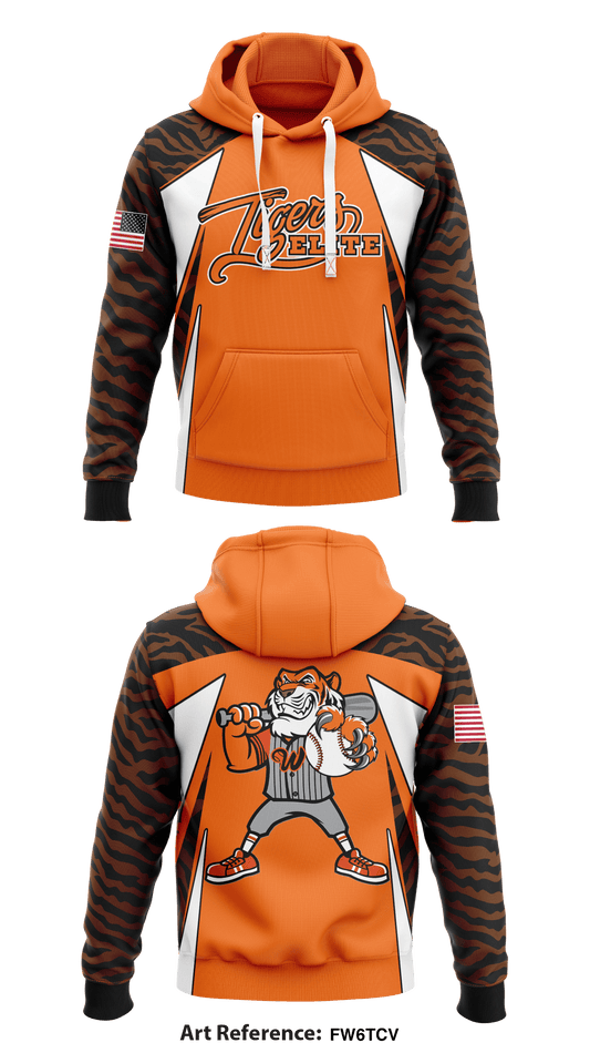 Tigers Elite1  Core Men's Hooded Performance Sweatshirt - fW6tcV