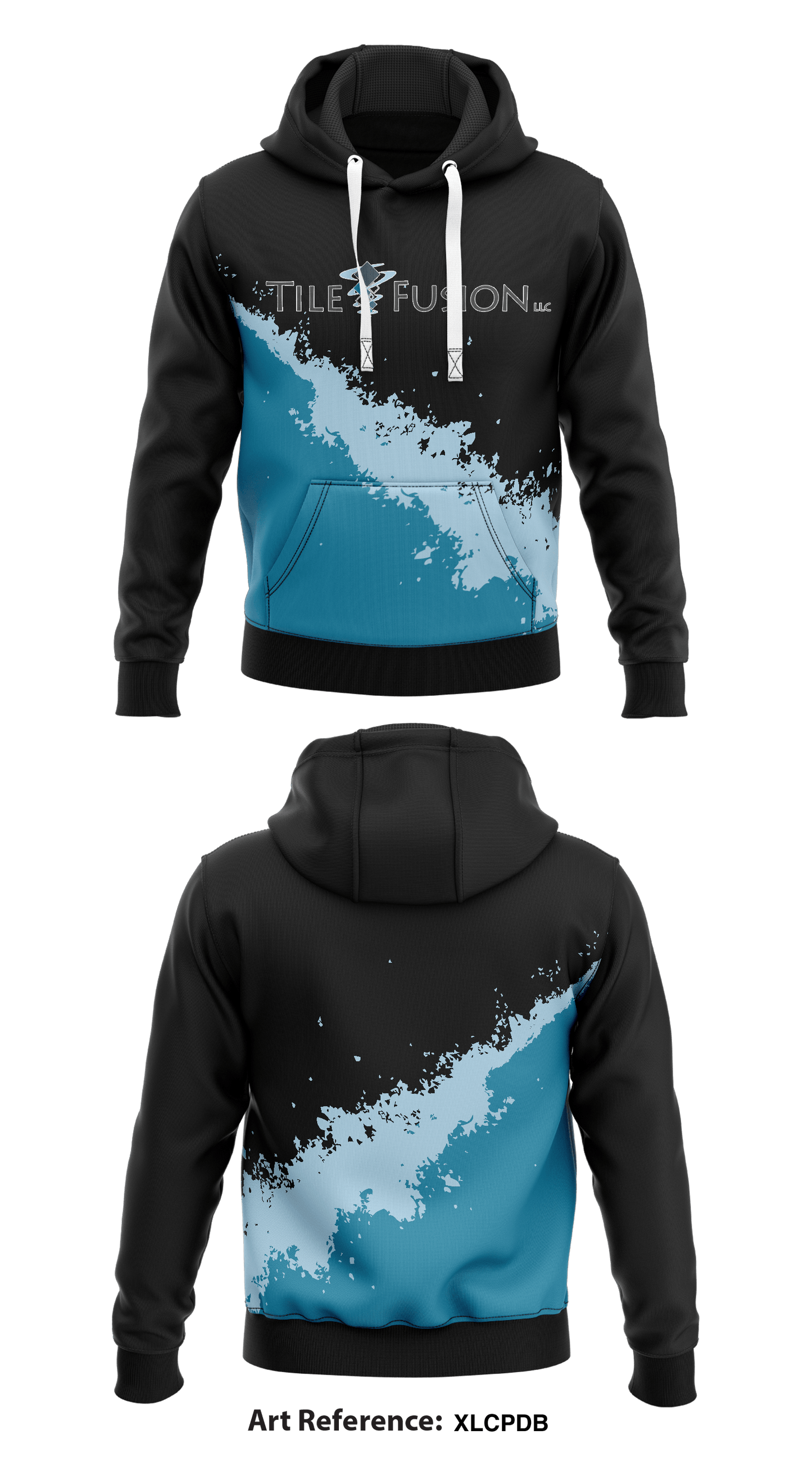 Tile Fusion  Core Men's Hooded Performance Sweatshirt - xLcpdb