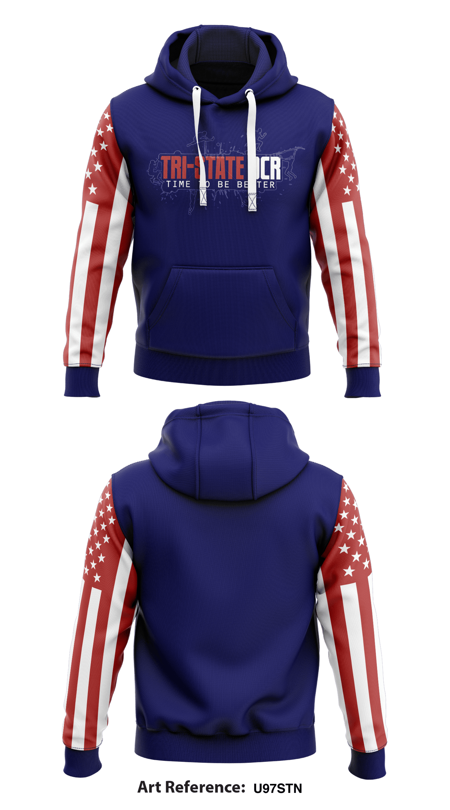 Tri-State OCR  Core Men's Hooded Performance Sweatshirt - U97sTn