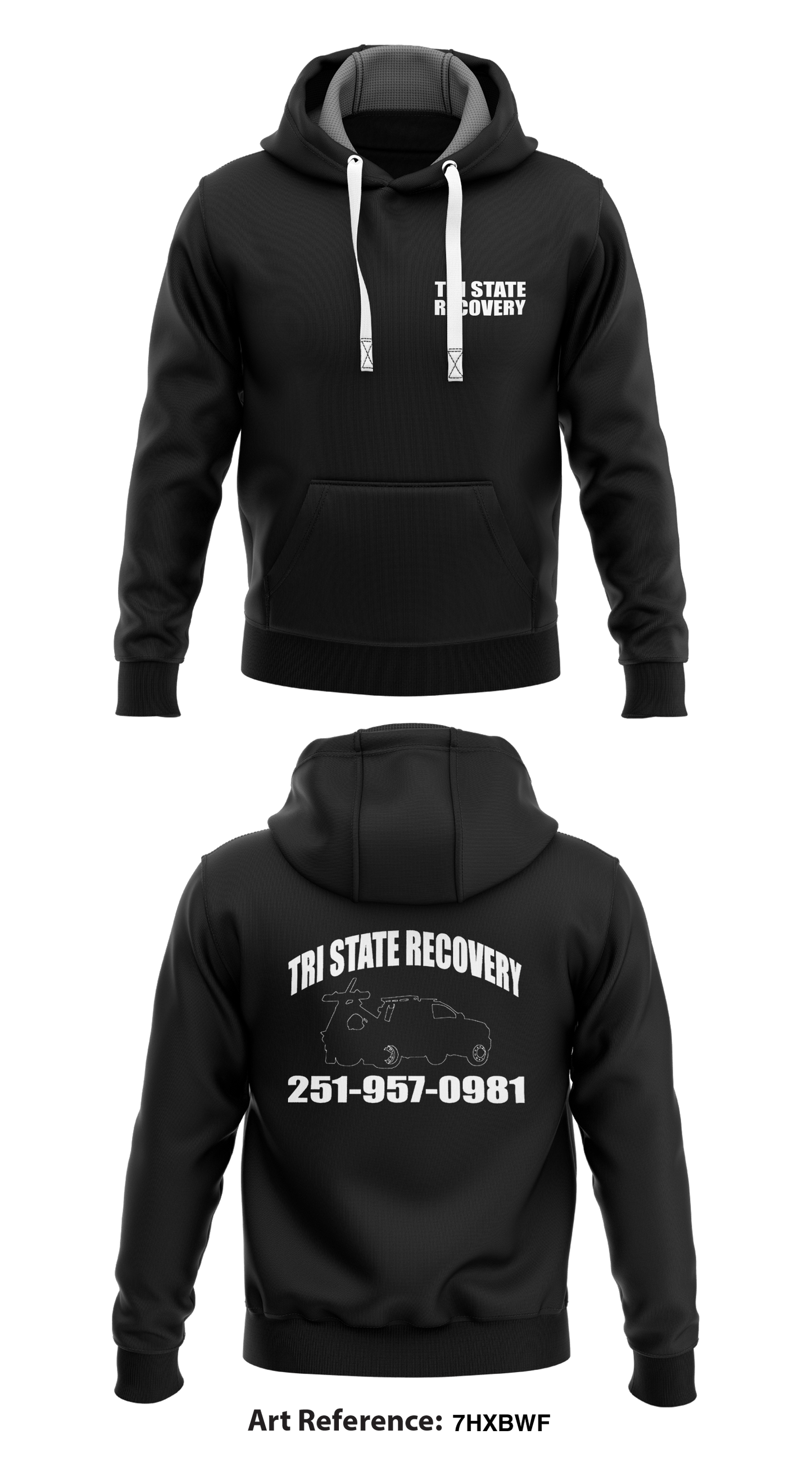 Tri State Asset Recovery  Core Men's Hooded Performance Sweatshirt - 7hxbwf