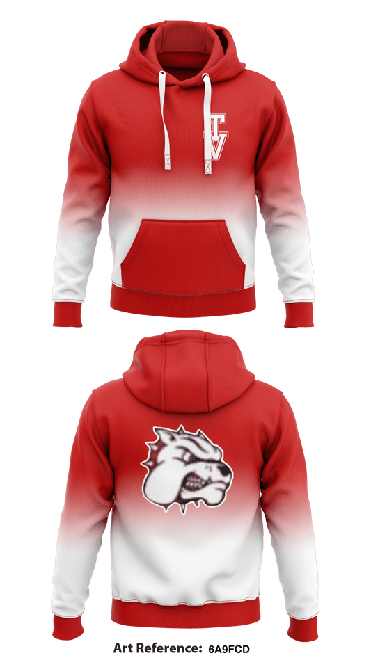Tygarts Valley High School  Core Men's Hooded Performance Sweatshirt - 6A9FCd