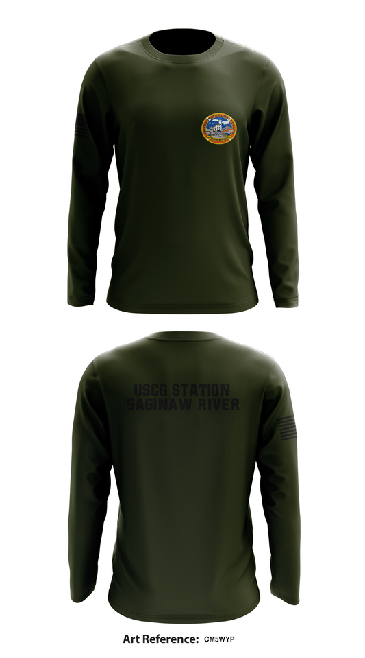 USCG Station Saginaw River Store 1  Core Men's LS Performance Tee - cm5WYp