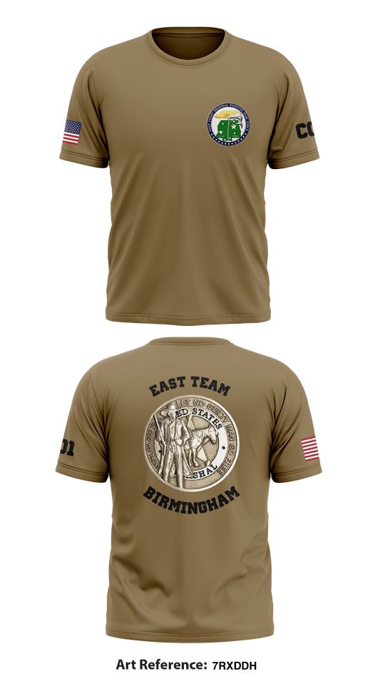 USMS Gulf Coast Regional Fugitive Task Force (East Team) Store 1 Core Men's SS Performance Tee - 7rxDDH