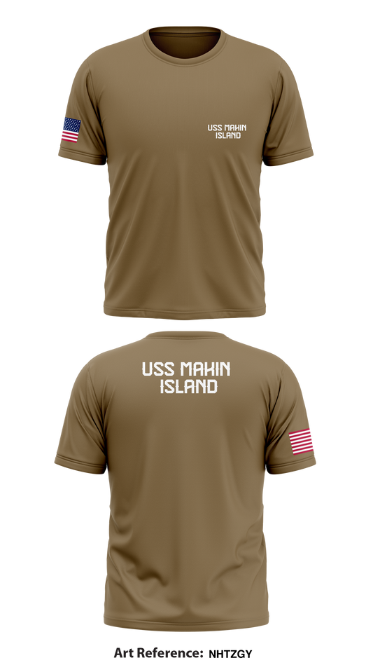 USS MAKIN ISLAND Store 1 Core Men's SS Performance Tee - NhTzgy