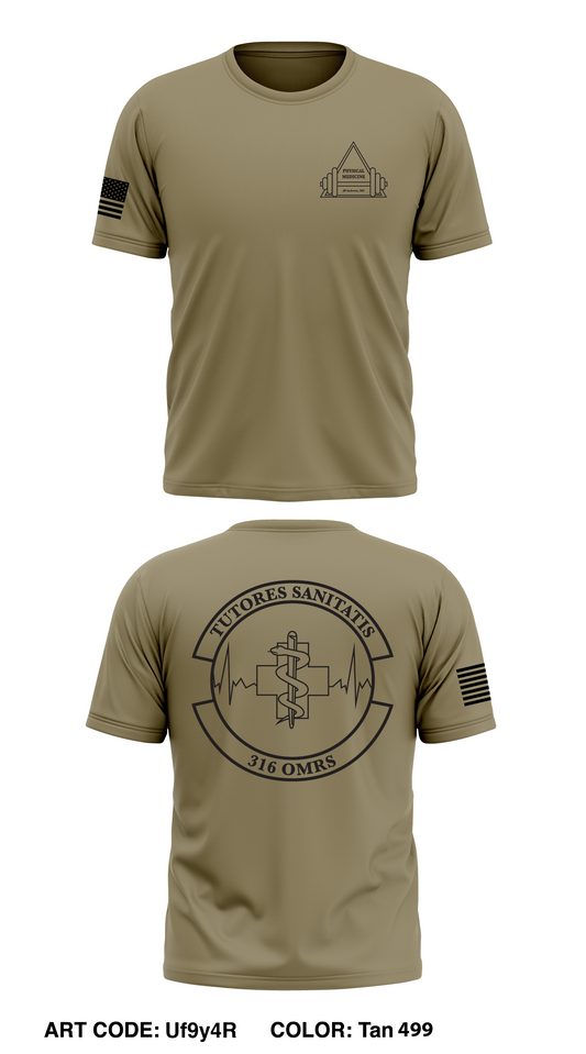 Physical Medicine, 316 OMRS Core Men's SS Performance Tee - Uf9y4R