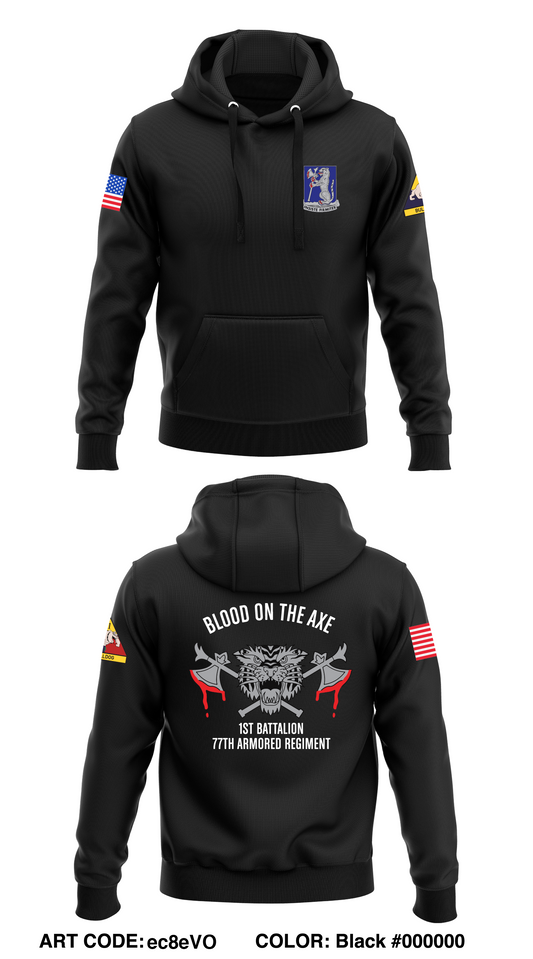 1st Battalion, 77th Armored Regiment Store 1  Core Men's Hooded Performance Sweatshirt - ec8eVO