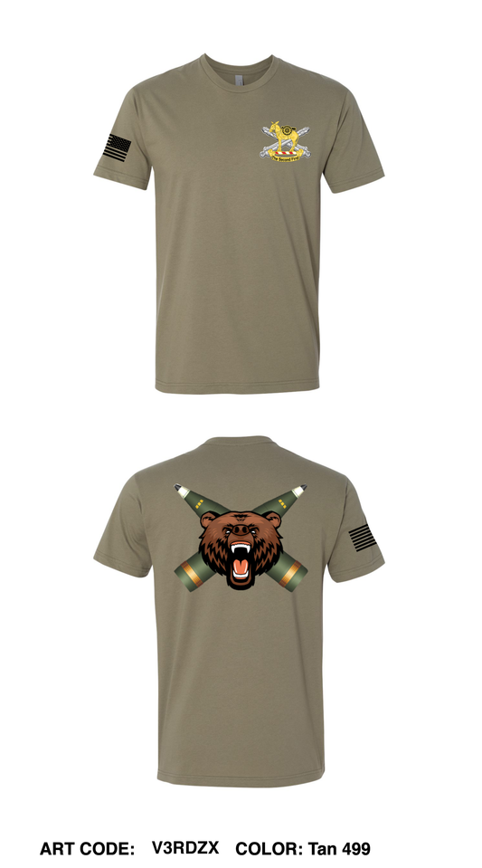 HSB BTRY, 2nd BN, 2nd FA Comfort Unisex Cotton SS Tee - V3RDZX