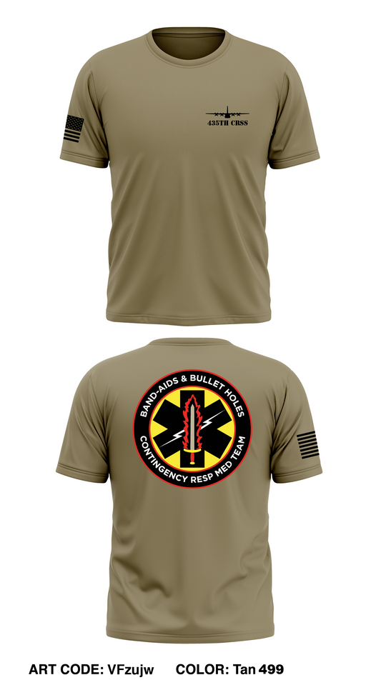 435th Med Team Store 1 Core Men's SS Performance Tee - VFzujw