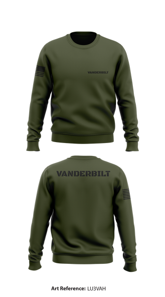 Vanderbilt Store 1 Core Men s Crewneck Performance Sweatshirt LU3VA Emblem Athletic