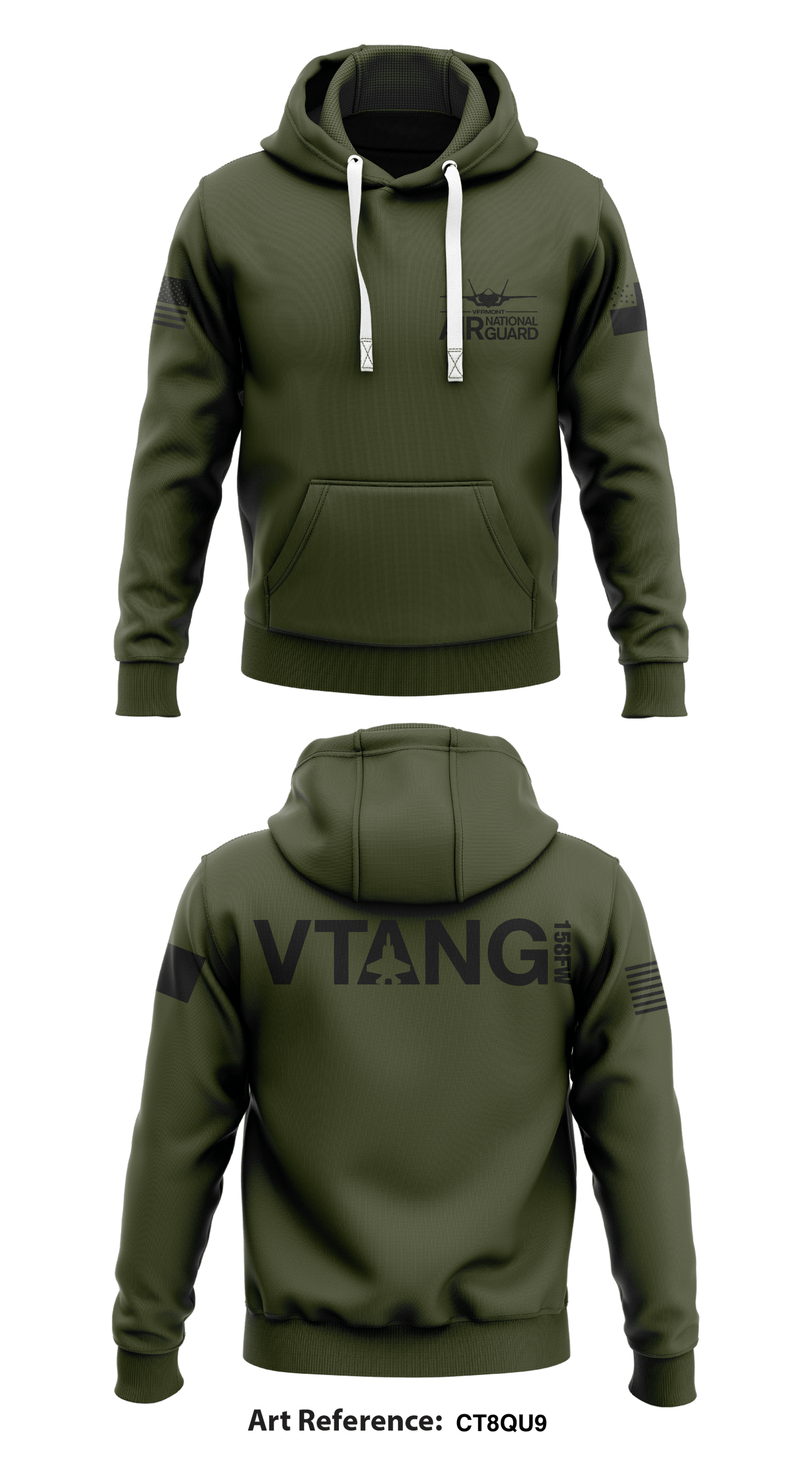 Vermont Air National Guard  Store 1  Core Men's Hooded Performance Sweatshirt - Ct8qu9