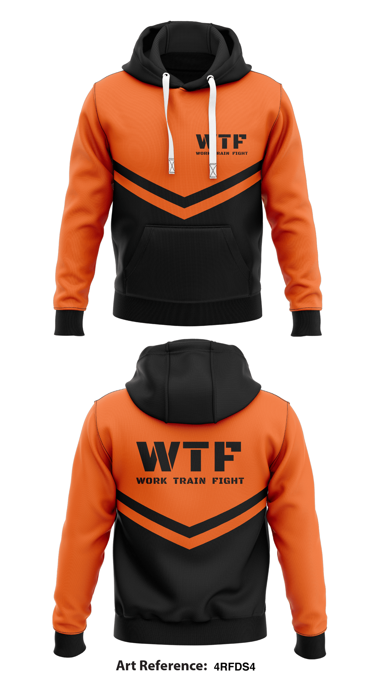 Work Train Fight WTF Store 1 Core Men's Hooded Performance Sweatshirt - 4RfDS4