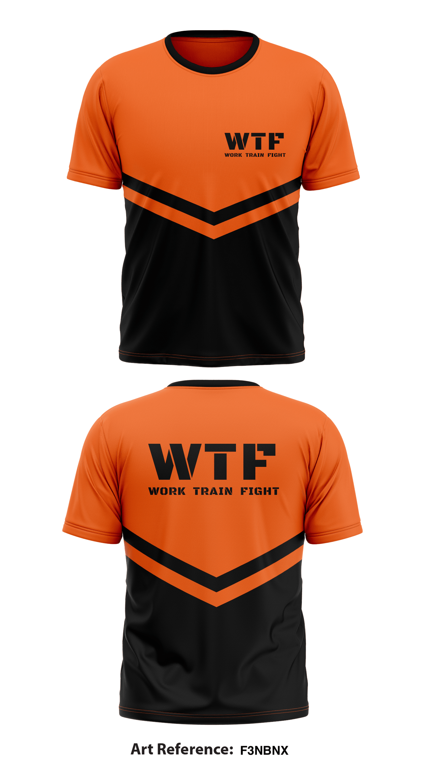 Work Train Fight WTF Store 1 Core Men's SS Performance Tee - F3NbnX