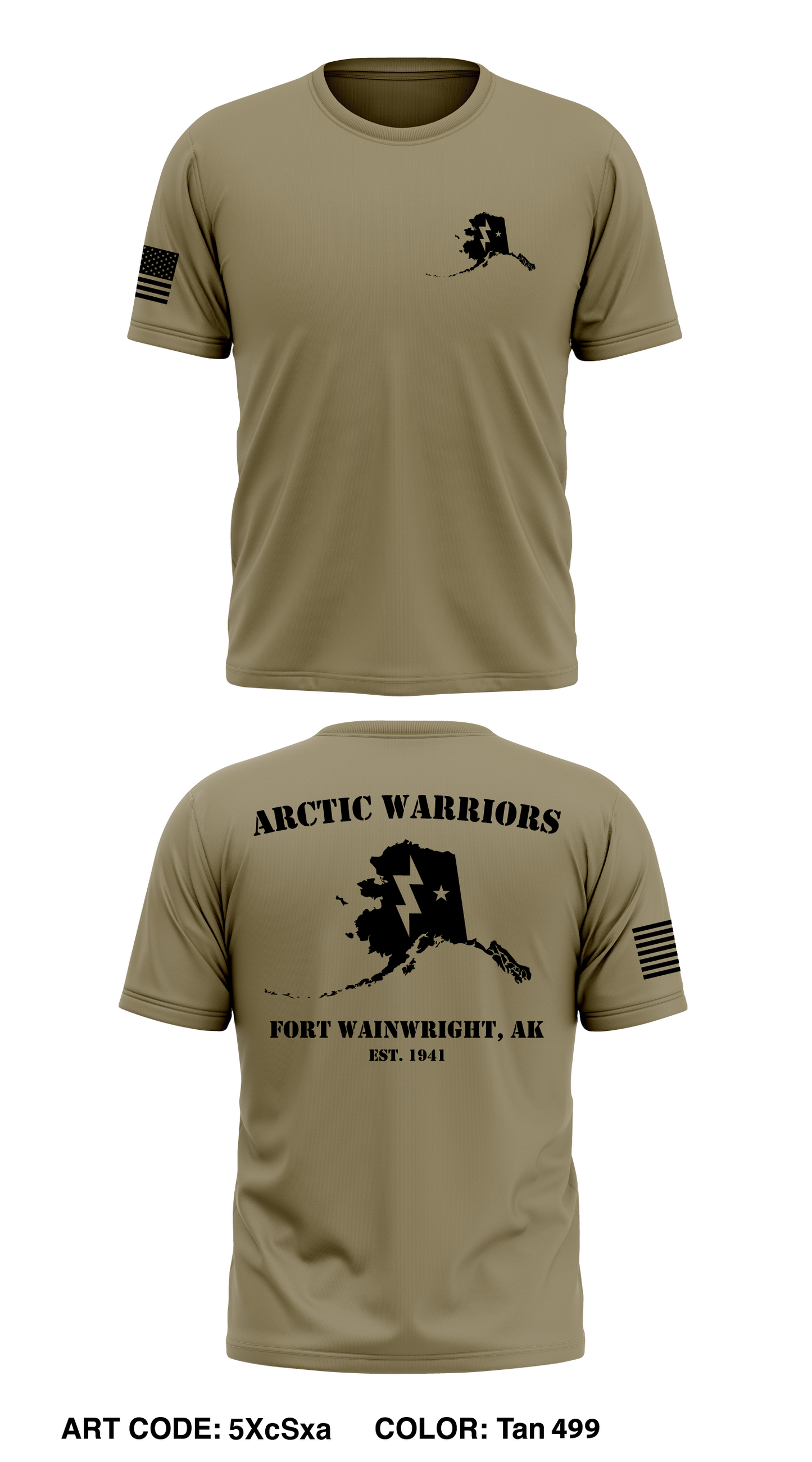 Fort Wainwright Core Men's SS Performance Tee - 5XcSxa