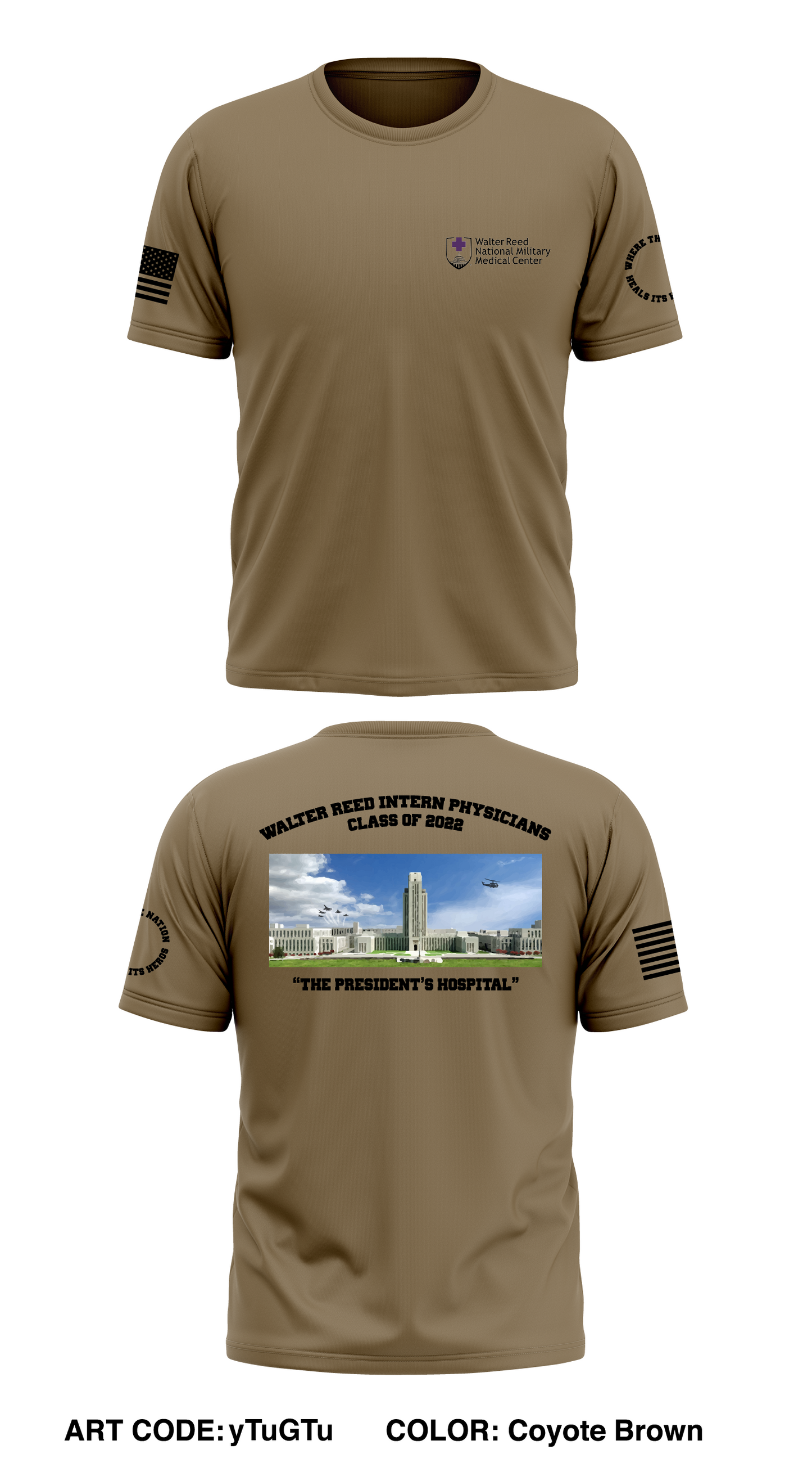 Walter Reed National Military Medical Center Intern Class of 2022 Store 1 Core Men's SS Performance Tee - yTuGTu