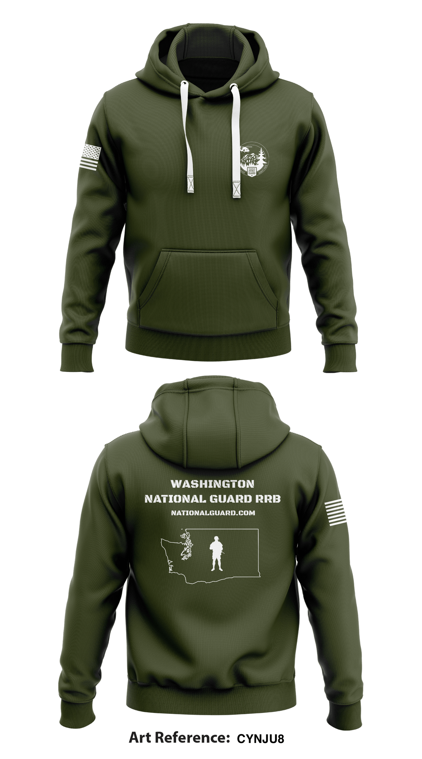 Washington National Guard RRB Store 1  Core Men's Hooded Performance Sweatshirt - cYNju8