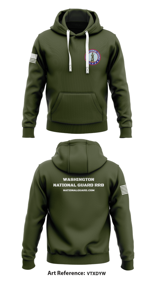 Washington National Guard RRB Store 1  Core Men's Hooded Performance Sweatshirt - H5TXDF