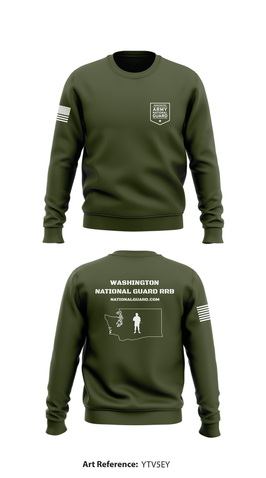 Washington National Guard RRB Store 1 Core Men's Crewneck Performance Sweatshirt - yTv5EY