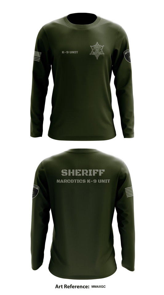 Webster County MS. K-9/Narcotics Unit Store 1  Core Men's LS Performance Tee - MmAxgC