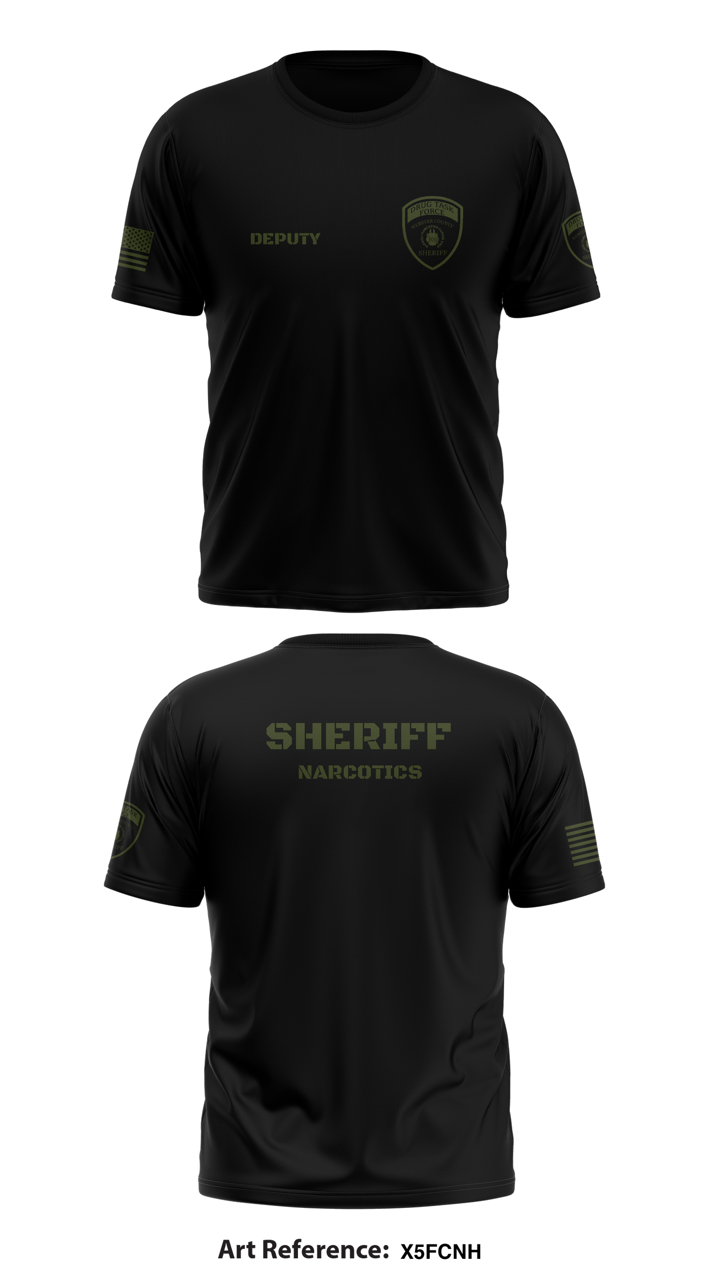 Webster County MS. K-9/Narcotics Unit Store 1 Core Men's SS Performance Tee - x5fCnh