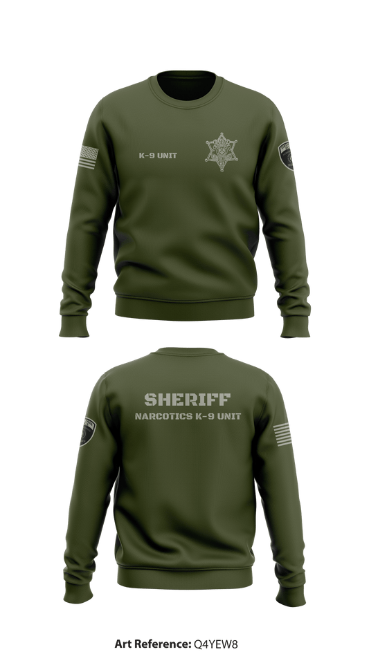 Webster County MS. K-9/Narcotics Unit Store 1 Core Men's Crewneck Performance Sweatshirt - Q4YeW8