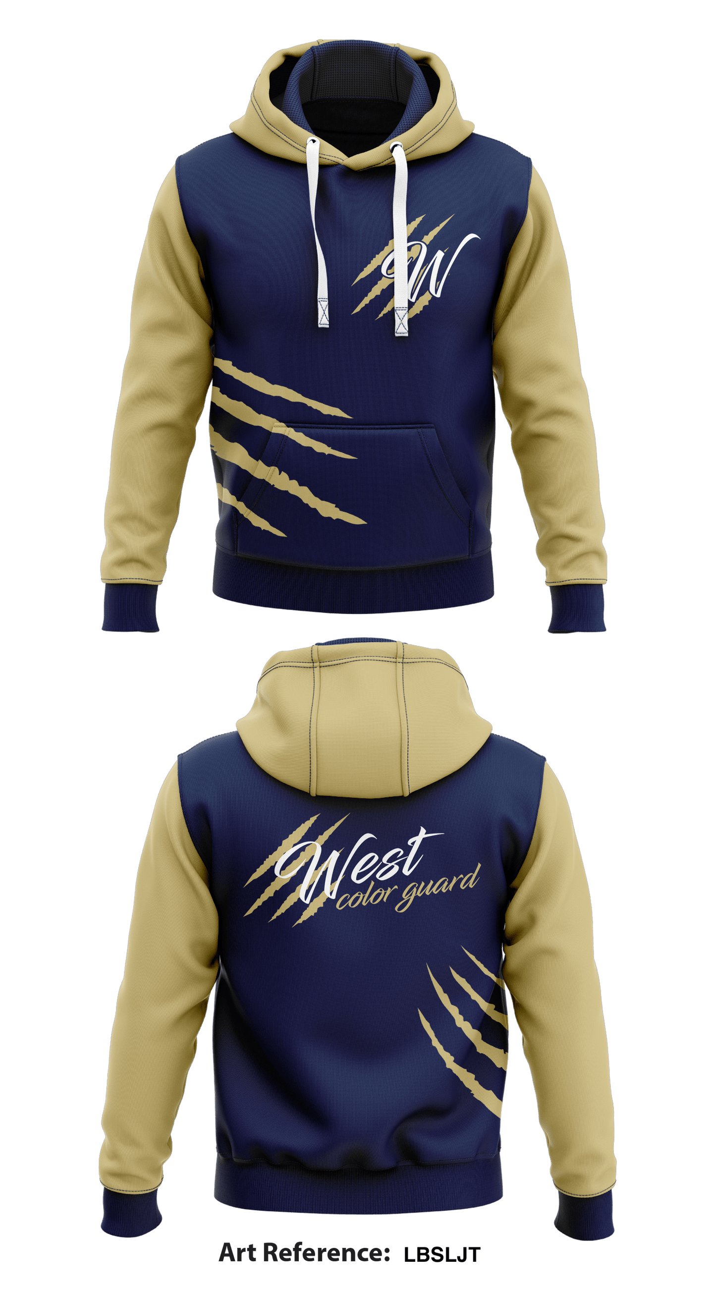 West Forsyth Color Guard Store 1 Core Men's Hooded Performance Sweatshirt - LbsLjt