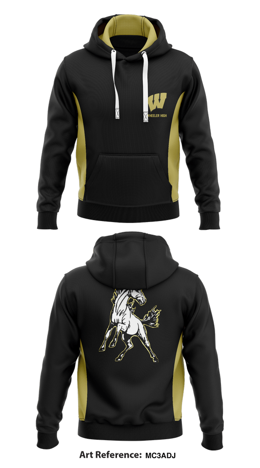 Wheeler High  Core Men's Hooded Performance Sweatshirt - Mc3aDJ