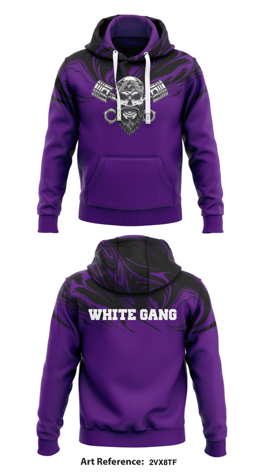 White Gang  Core Men's Hooded Performance Sweatshirt - 2VX8Tf
