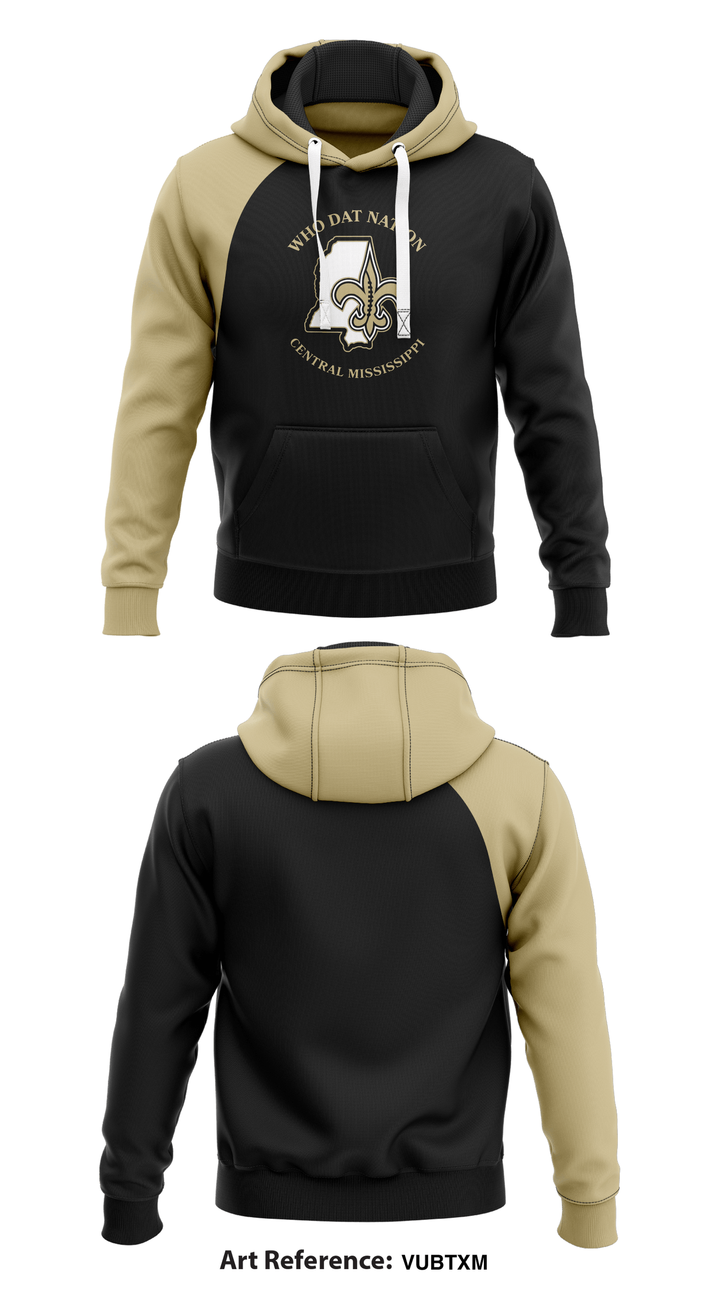 Who Dat Nations of Central Mississippi Store 1  Core Men's Hooded Performance Sweatshirt - VubtxM