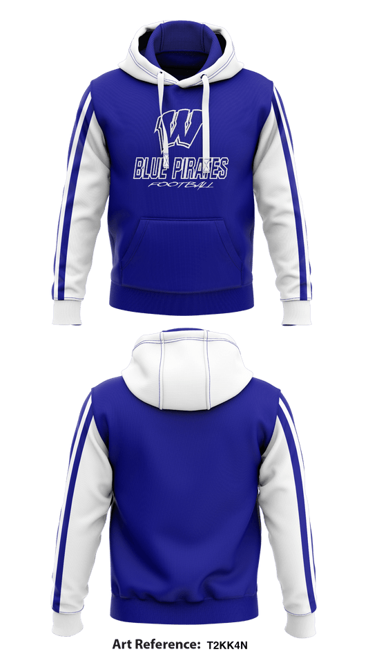 Williamsburg High School  Core Men's Hooded Performance Sweatshirt - t2kK4N