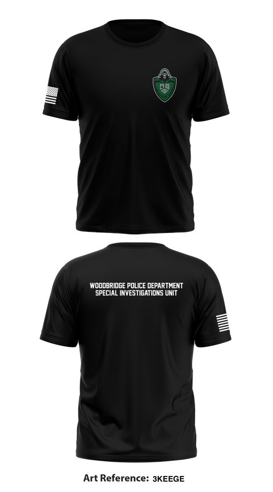 Woodbridge Police SIU Store 1 Core Men's SS Performance Tee - 3KeeGE