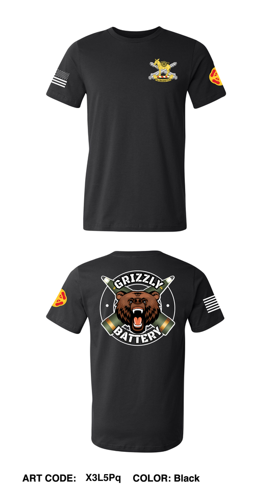 HSB BTRY, 2nd BN, 2nd FA Comfort Unisex Cotton SS Tee - X3L5Pq