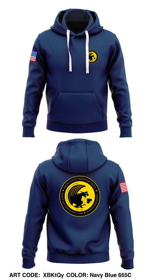 US Probation- Middle Pennsylvania Store 1  Core Men's Hooded Performance Sweatshirt - XBKtQy