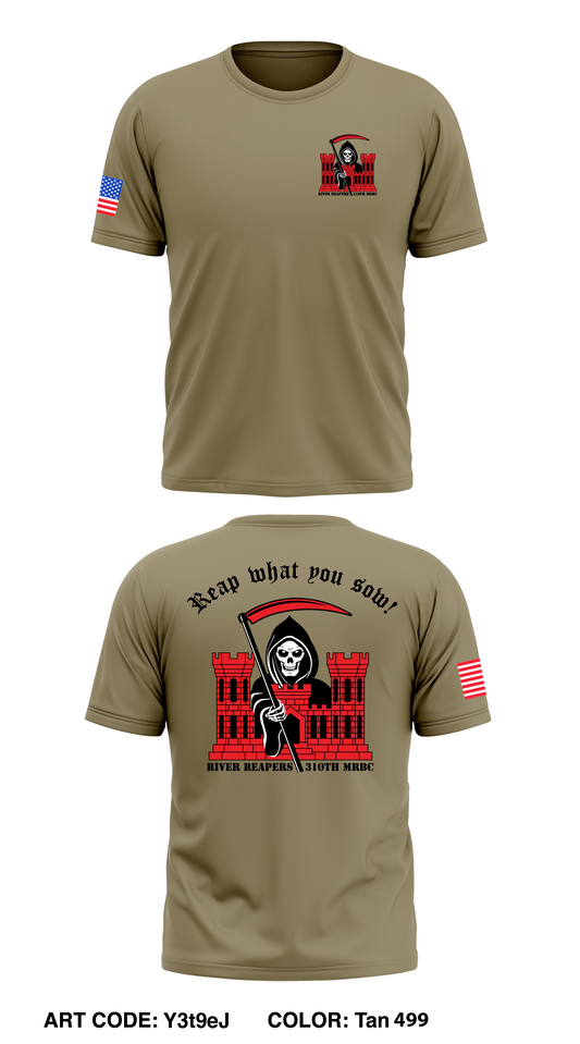 310th Engineer Company MRB Core Men's SS Performance Tee - Y3t9eJ