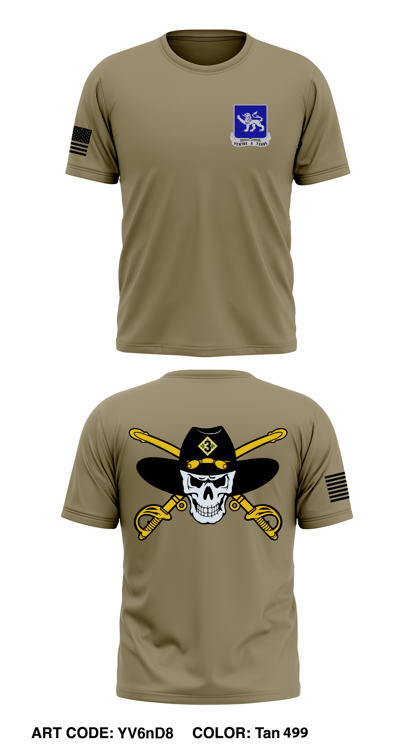 1-68 HHC scout platoon Core Men's SS Performance Tee - YV6nD8