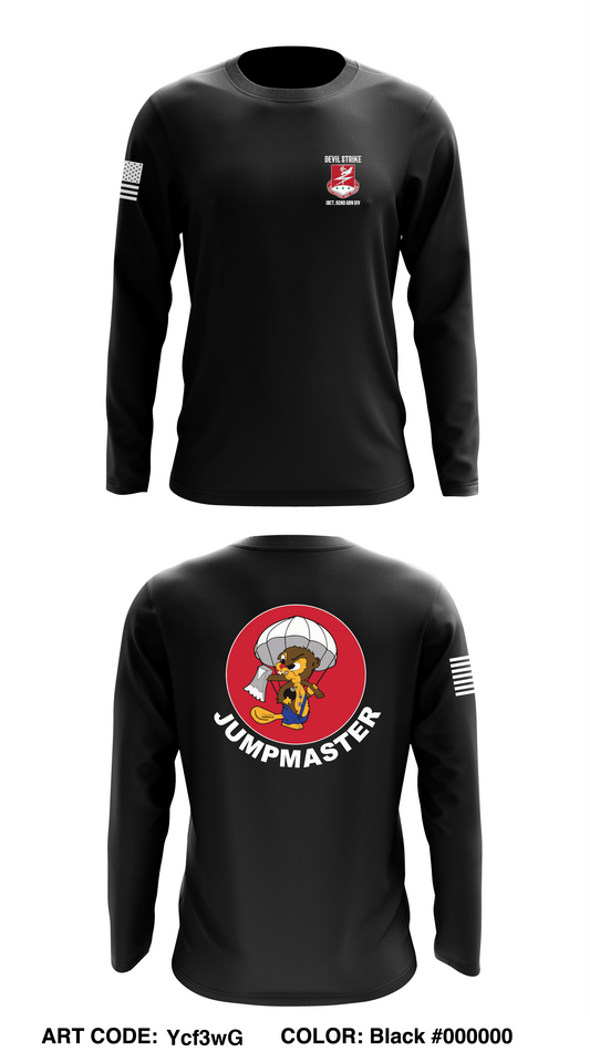 127th EN BN, 1BCT 82nd ABN Div Core Men's LS Performance Tee - Ycf3wG