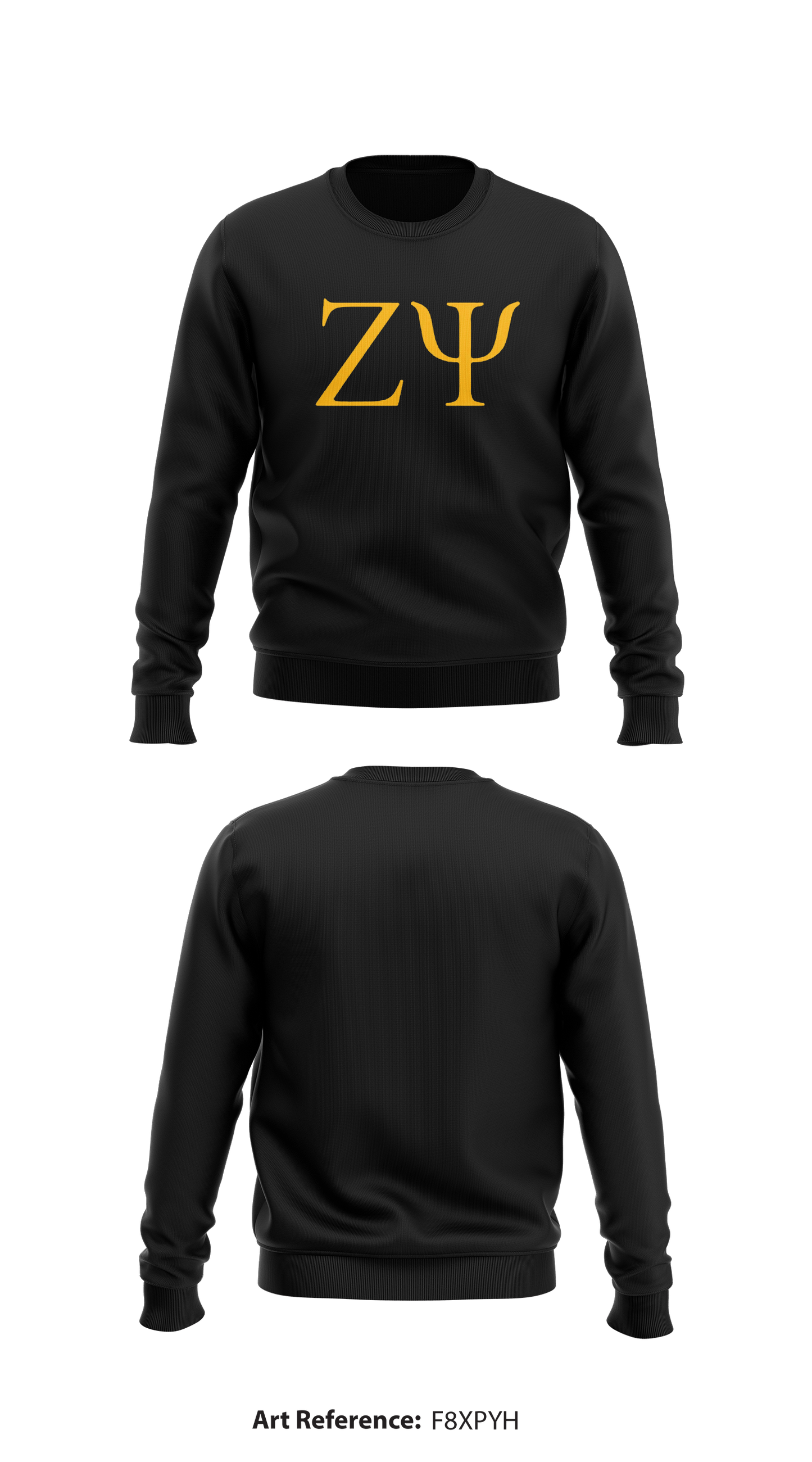 ZETA PSI Store 1 Core Men's Crewneck Performance Sweatshirt - F8XPyh